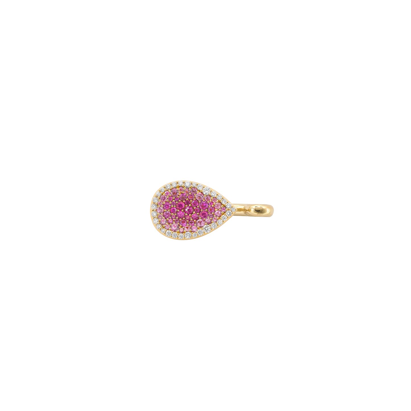 Identity Pommel With Diamonds And Pink Sapphires