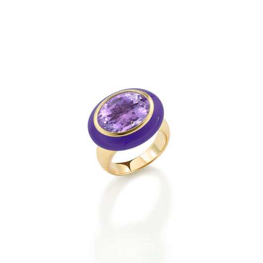 Arena Lilac Amethyst Purple Ring