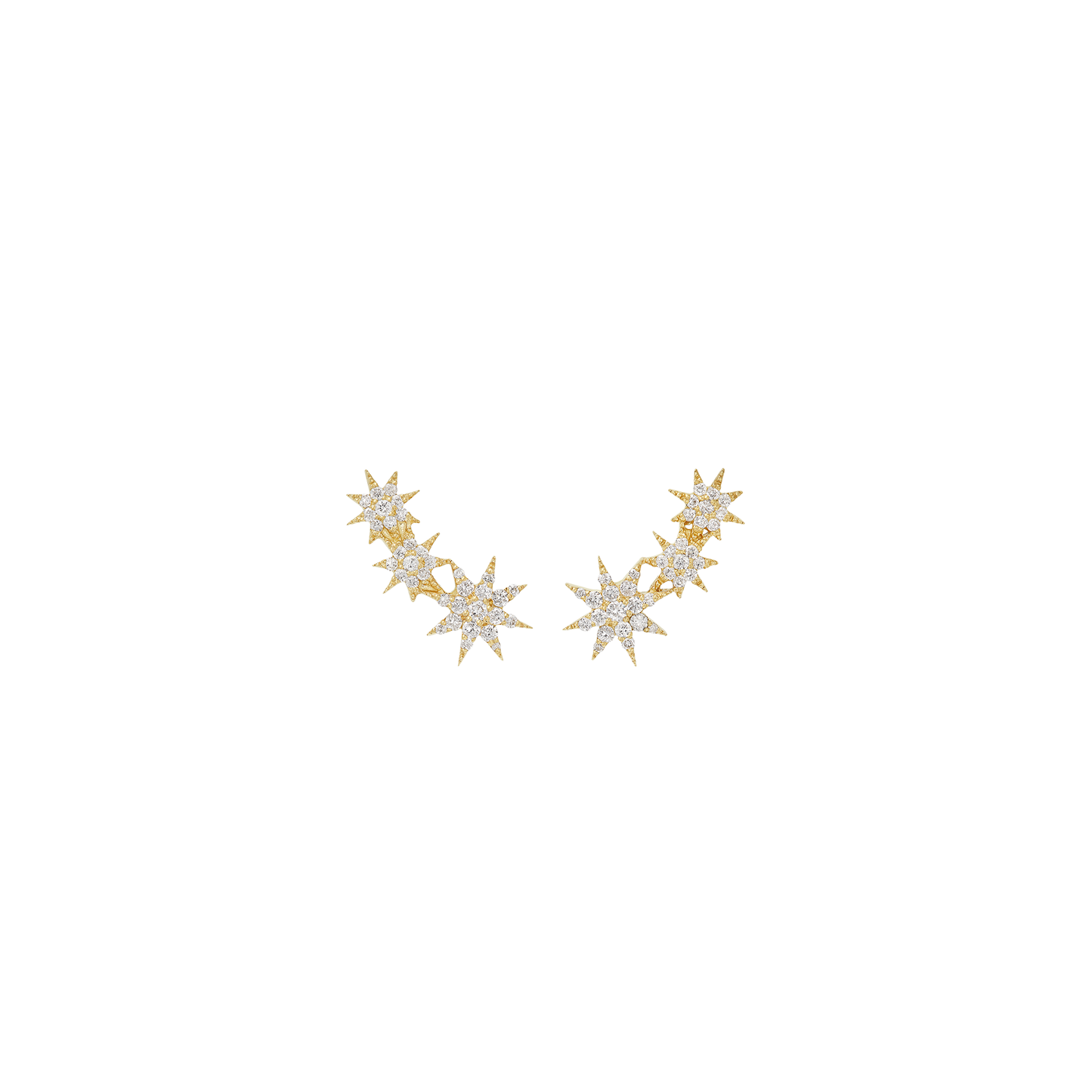 Star Crawler Diamond Earrings