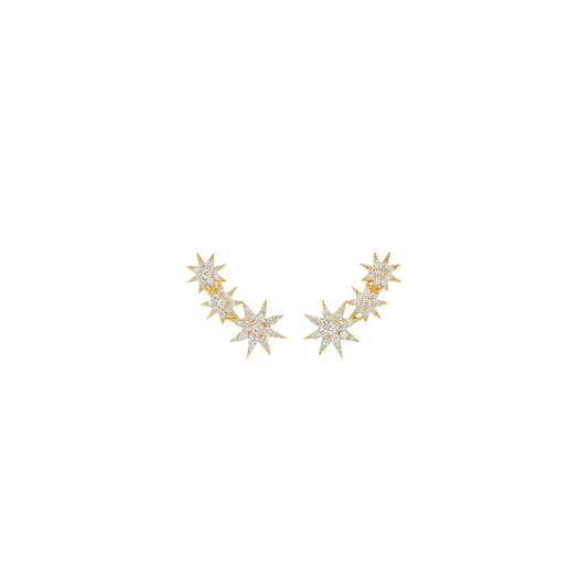 Star Crawler Diamond Earrings