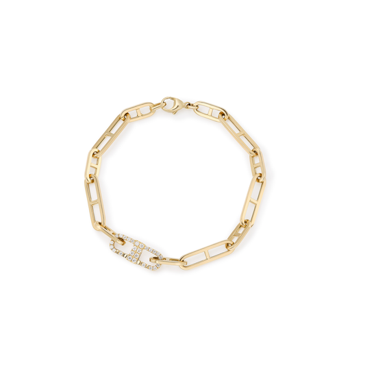 Submarine Bracelet With Diamond Link