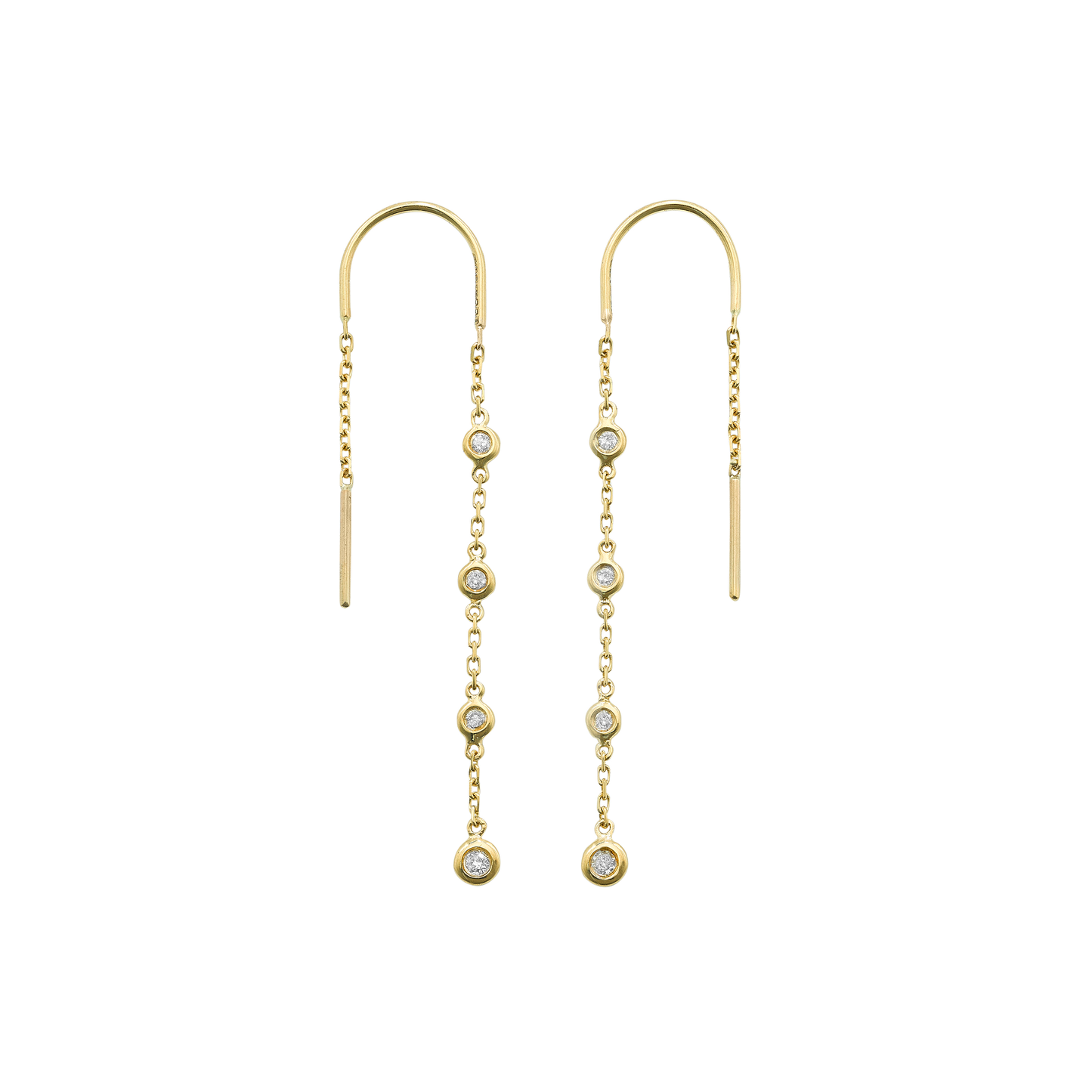 Thread Diamond Earrings