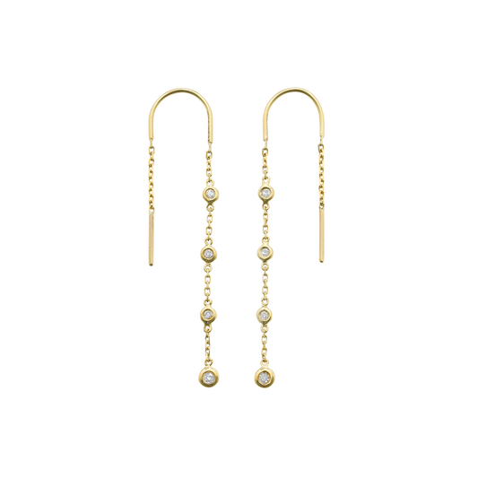 Thread Diamond Earrings