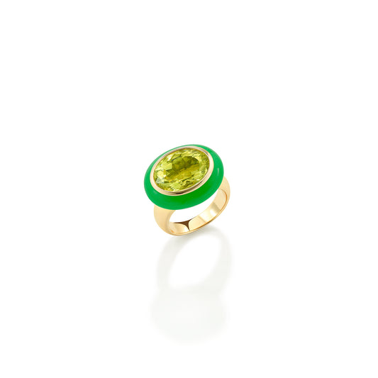 Yellow Beryl Arena Ring