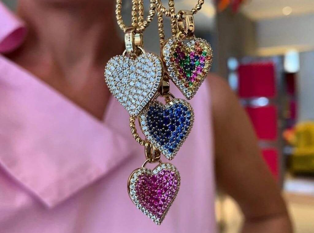 heart shaped jewellery designs